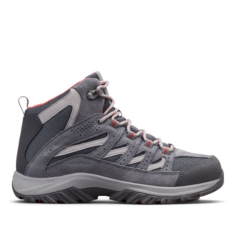 Columbia Crestwood™ Mid Waterproof Women's Hiking Boots Deep Grey/Red | EUG1092RA