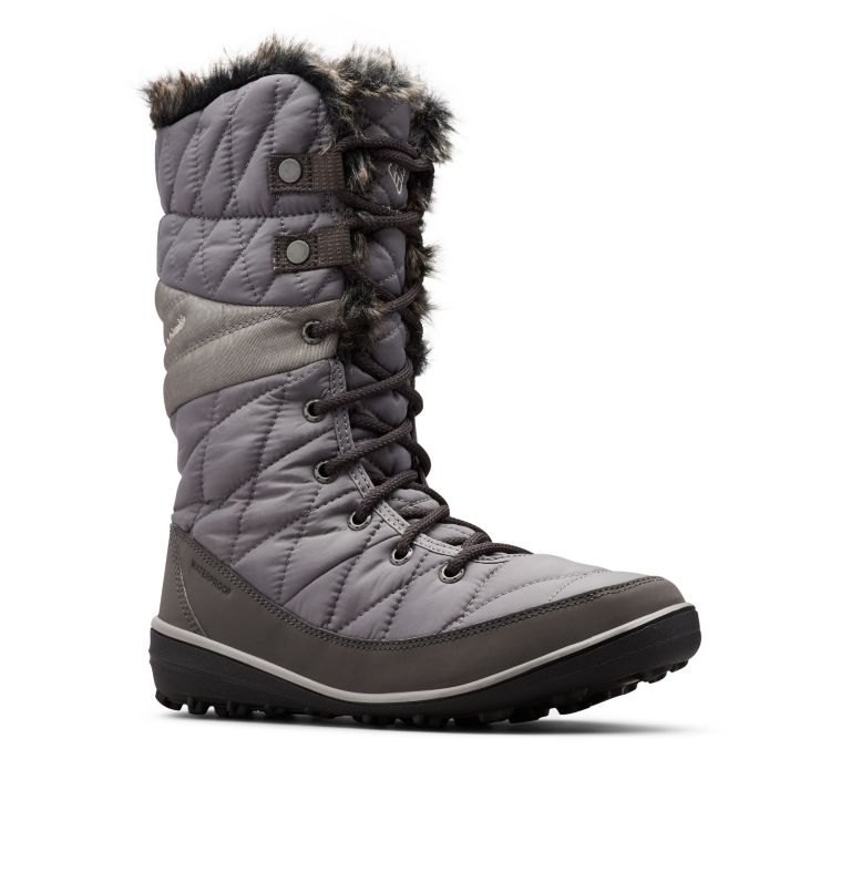 Columbia Heavenly™ Omni-Heat™ Waterproof Women's Snow Boots Grey/Chocolate | QBG8832ZB