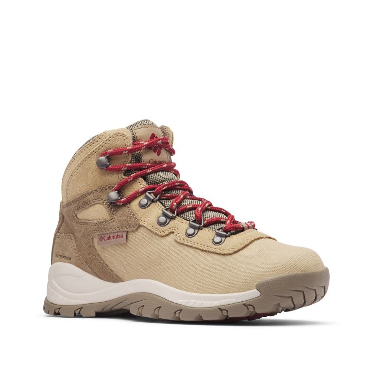 Columbia Newton Ridge™ Canvas Waterproof Women's Hiking Boots Red | LQY9167HA