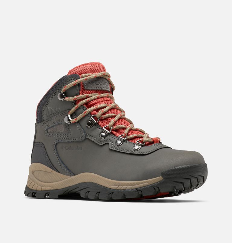 Columbia Newton Ridge™ Plus Waterproof Women's Hiking Boots Grey/Coral | BVO2944YP