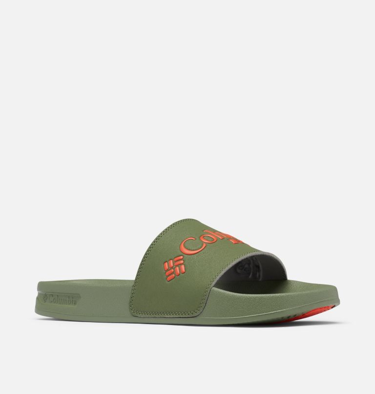 Columbia PFG Tidal Ray™ Slide Men's Sandals Grey/Green/Red | GXJ6812UE