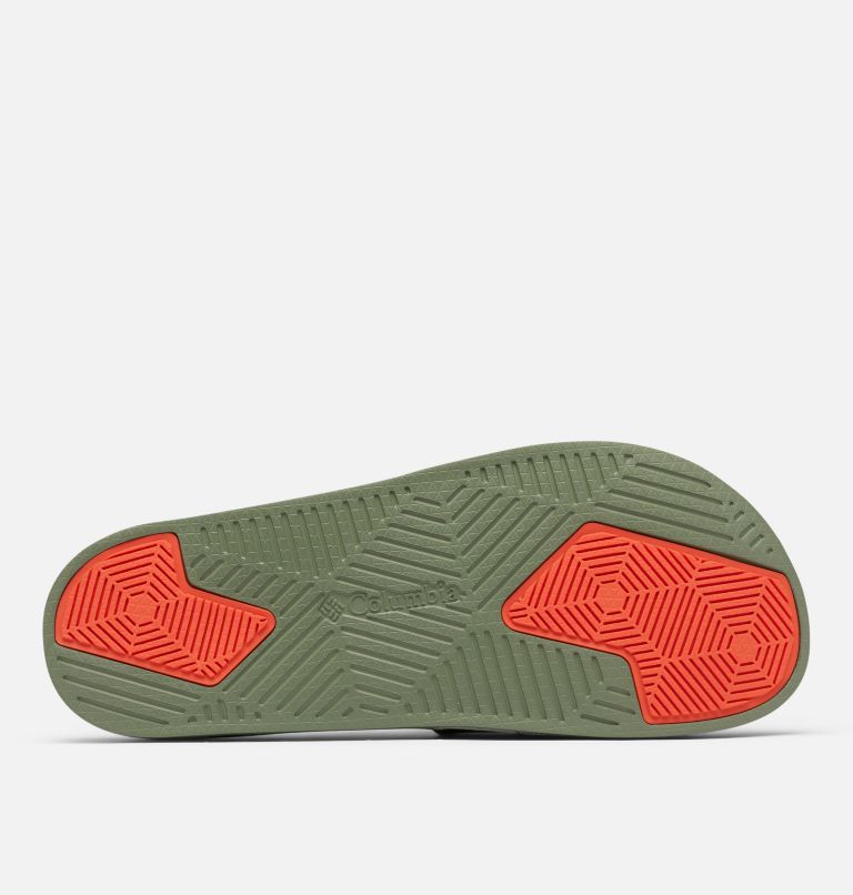 Columbia PFG Tidal Ray™ Slide Men's Sandals Grey/Green/Red | GXJ6812UE