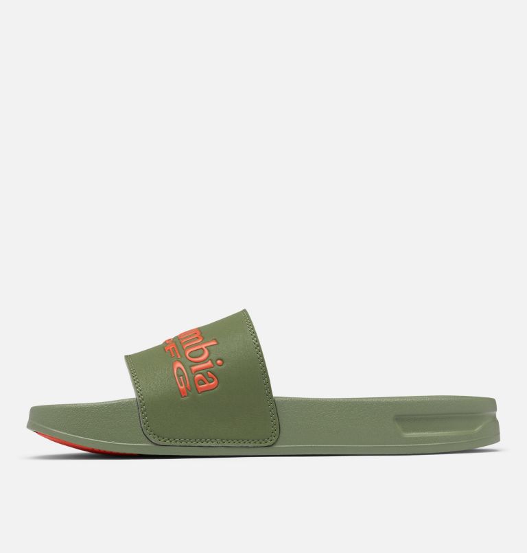 Columbia PFG Tidal Ray™ Slide Men's Sandals Grey/Green/Red | GXJ6812UE